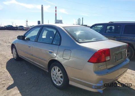 2005 Honda Civic Lx z USA, uszkodzony, nr VIN 2HGES16675H605543